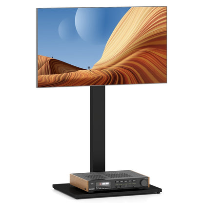 Height Adjustable Floor TV Stand with AV Shelf for 32-70 Inch TVs