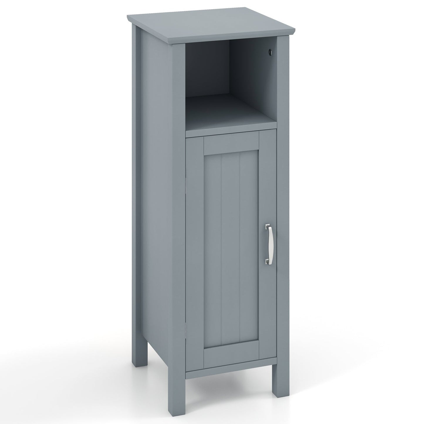 Bathroom Storage Organizer with 2-Tier Cabinet-Gray