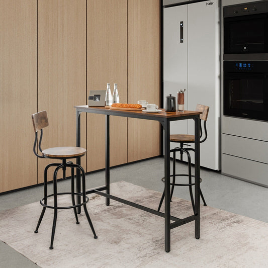120 x 40 cm Industrial High Bar Table for Kitchen & Cafe & Pub