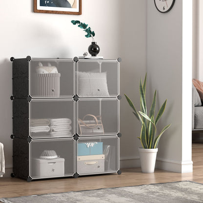 12-Cube Shoe Storage Cabinet with Removable Shelf for Hallway