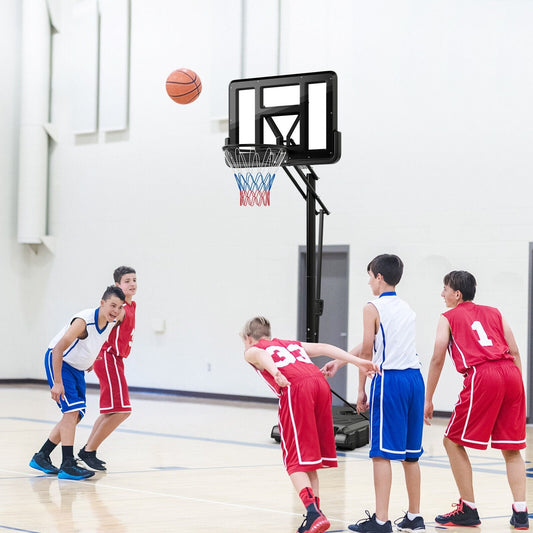 5-Level Height Adjustable Basketball Hoop Stand with Backboard for Exercise