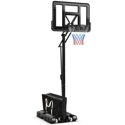 5-Level Height Adjustable Basketball Hoop Stand with Backboard for Exercise