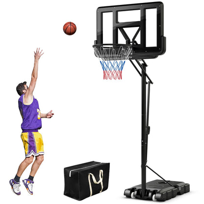 5-Level Height Adjustable Basketball Hoop Stand with Backboard for Exercise