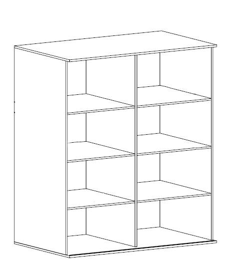 Miro 01 Display Cabinet 120cm