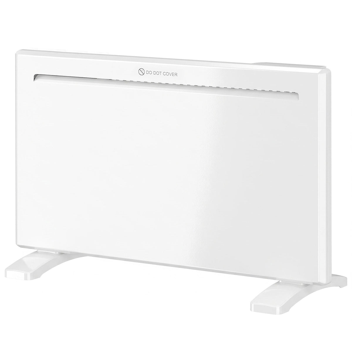 HOMCOM Smart Panel Heater Wall Mounted/Freestanding, Electric Heater with Weekly Timer, Open Window & Anti-Frost, 1500W, White