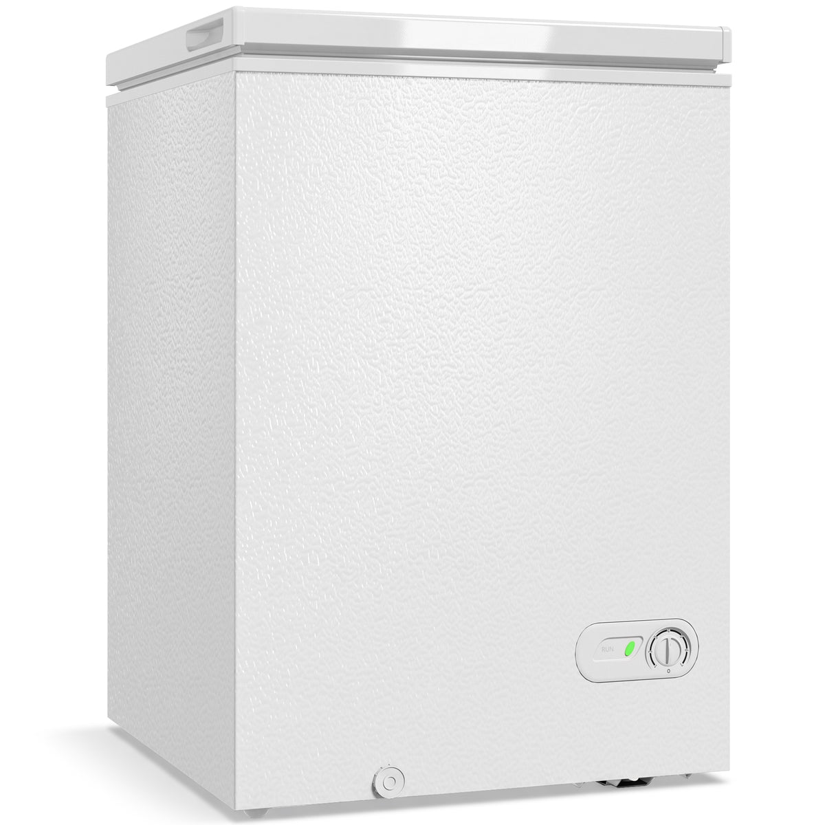 HOMCOM 91L Freestanding Chest Freezer with Removable Storage Basket, Chest Freezer with Mechanical Temperature Control, White