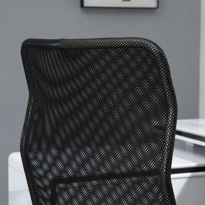 Vinsetto Plastic High Back Home Office Chair Black