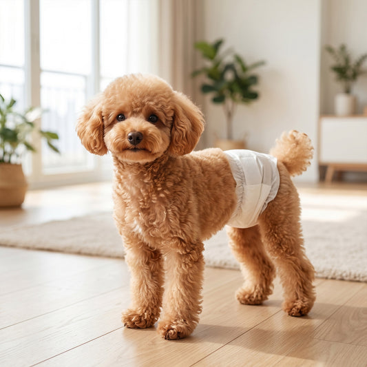 PawHut Dog Diapers Super Absorbent Leak-Proof Dog Nappies for Male Dogs Size XS 20-28 cm Waist