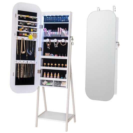 Jewelry Cabinet in White