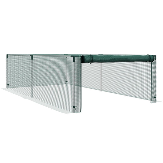 Klatka do ochrony roślin Outsunny 8' x 4' z drzwiami, zielona