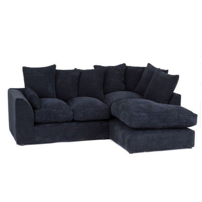 Porto Jumbo Cord Corner Sofa - Grey