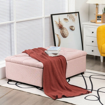 2-in-1 Convertible Sofa Bed with Mattress for Home and Office-Pink