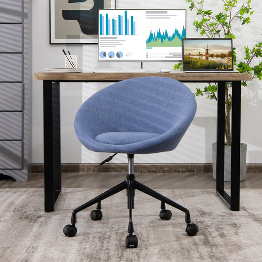 Armless Desk Chairs with Curved Backrest for Office