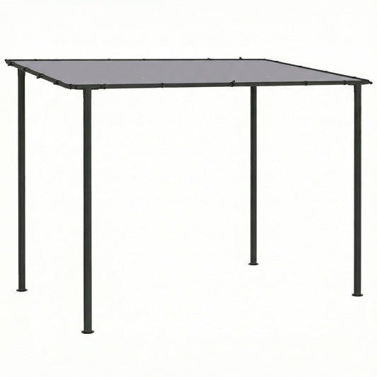Outsunny Lean to Garden Pergola in Grey