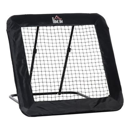 HOMCOM Football Training Net Target Goal, with Adjustable Angles - Black