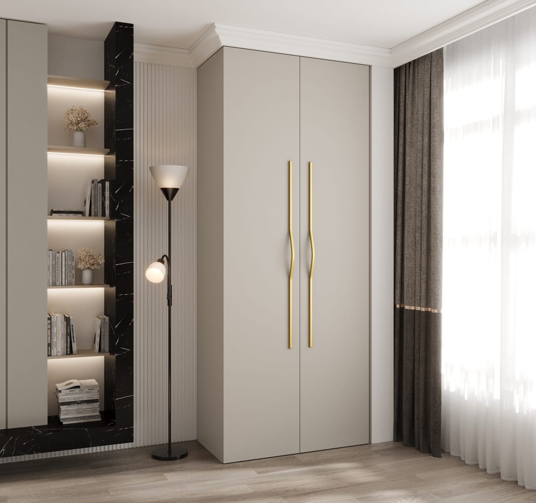 Como II Hinged Door Wardrobe 100cm