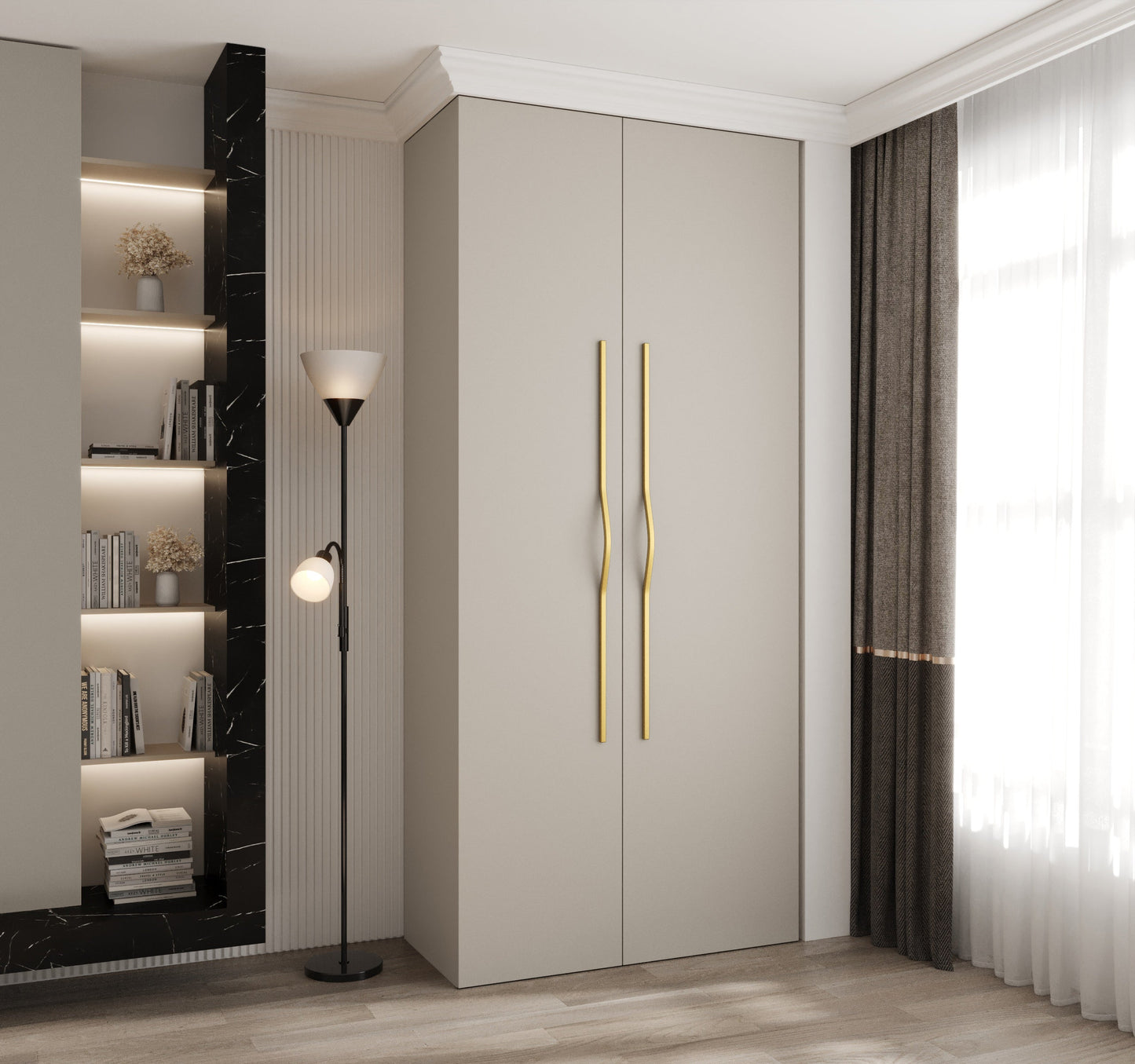 Como II Hinged Door Wardrobe 110cm