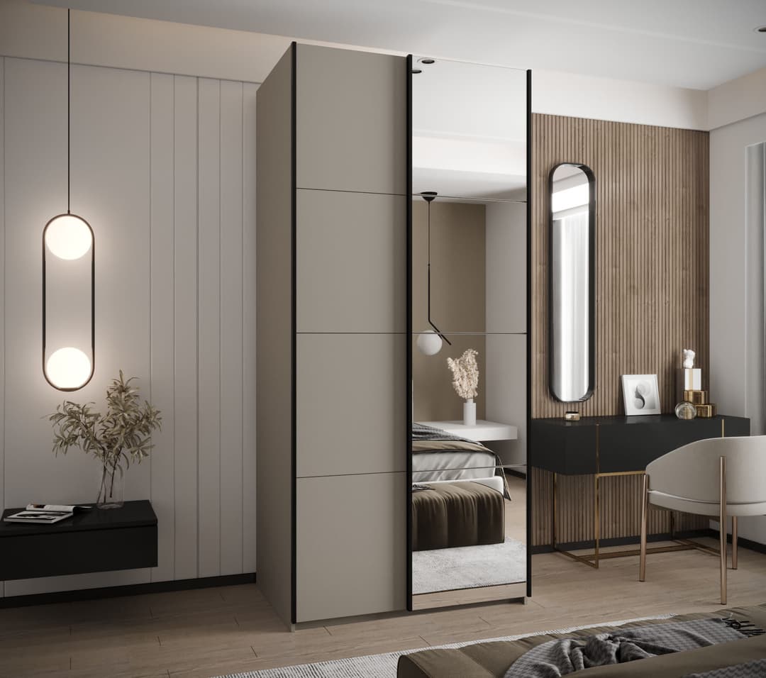 Trosa III Sliding Door Wardrobe 100cm