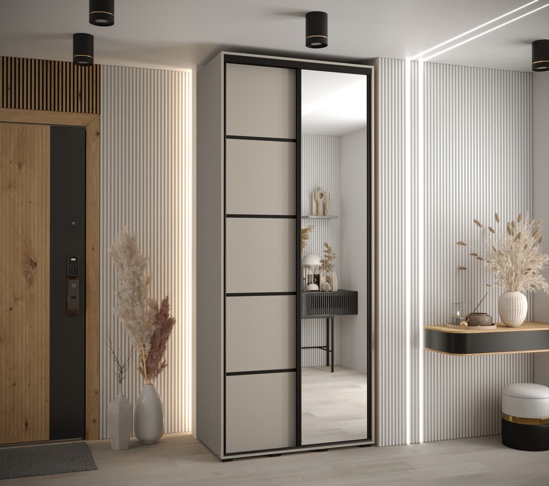 Dakota V Sliding Door Wardrobe 120cm