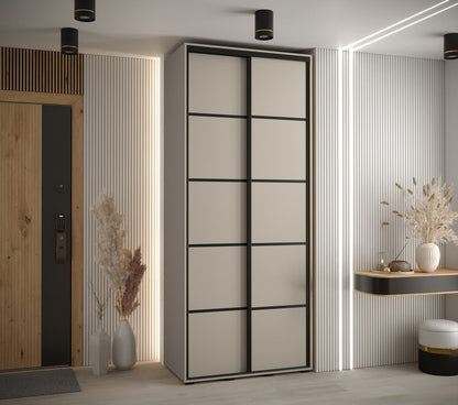 Dakota IV Sliding Door Wardrobe 100cm