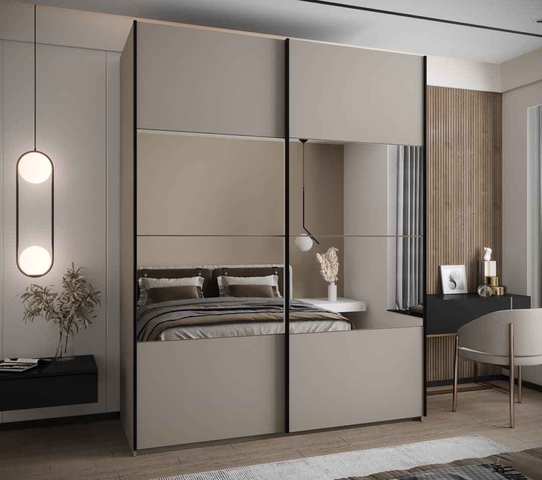 Trosa IV Sliding Door Wardrobe 190cm