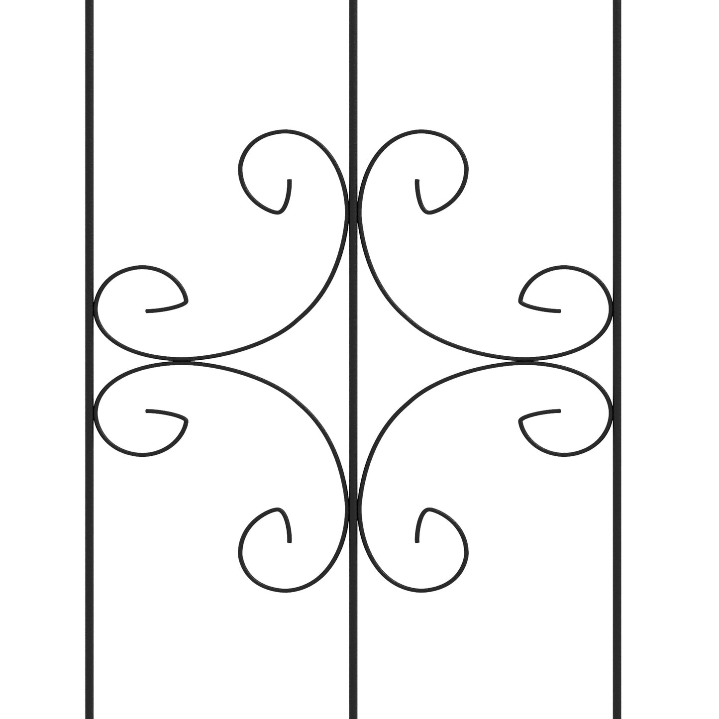 Outsunny Metal Trellis Set of 2, Garden Trellis for Climbing Plants Support Frames, Arrow Design