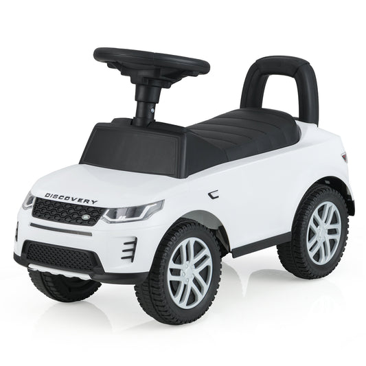 Kids Ride On Push Car Foot-to-Floor Walking Sliding Toy Car-White