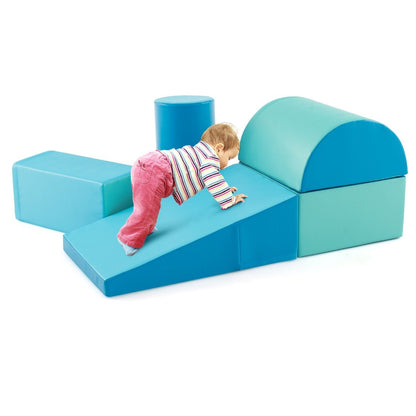 5-Piece Soft Waterproof Kids Climb and Crawl Activity Playset-Navy