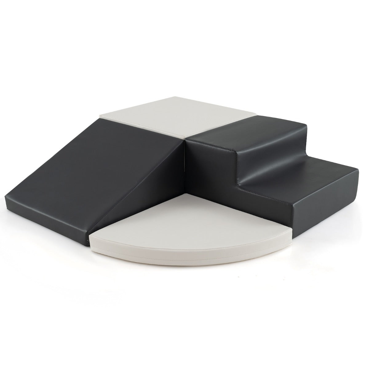 4 Pieces Indoor Toddler Playtime Corner Climber Play Set-White