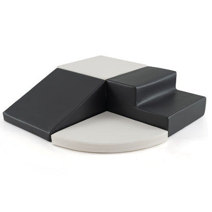 4 Pieces Indoor Toddler Playtime Corner Climber Play Set-White