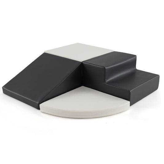 4 Pieces Indoor Toddler Playtime Corner Climber Play Set-White