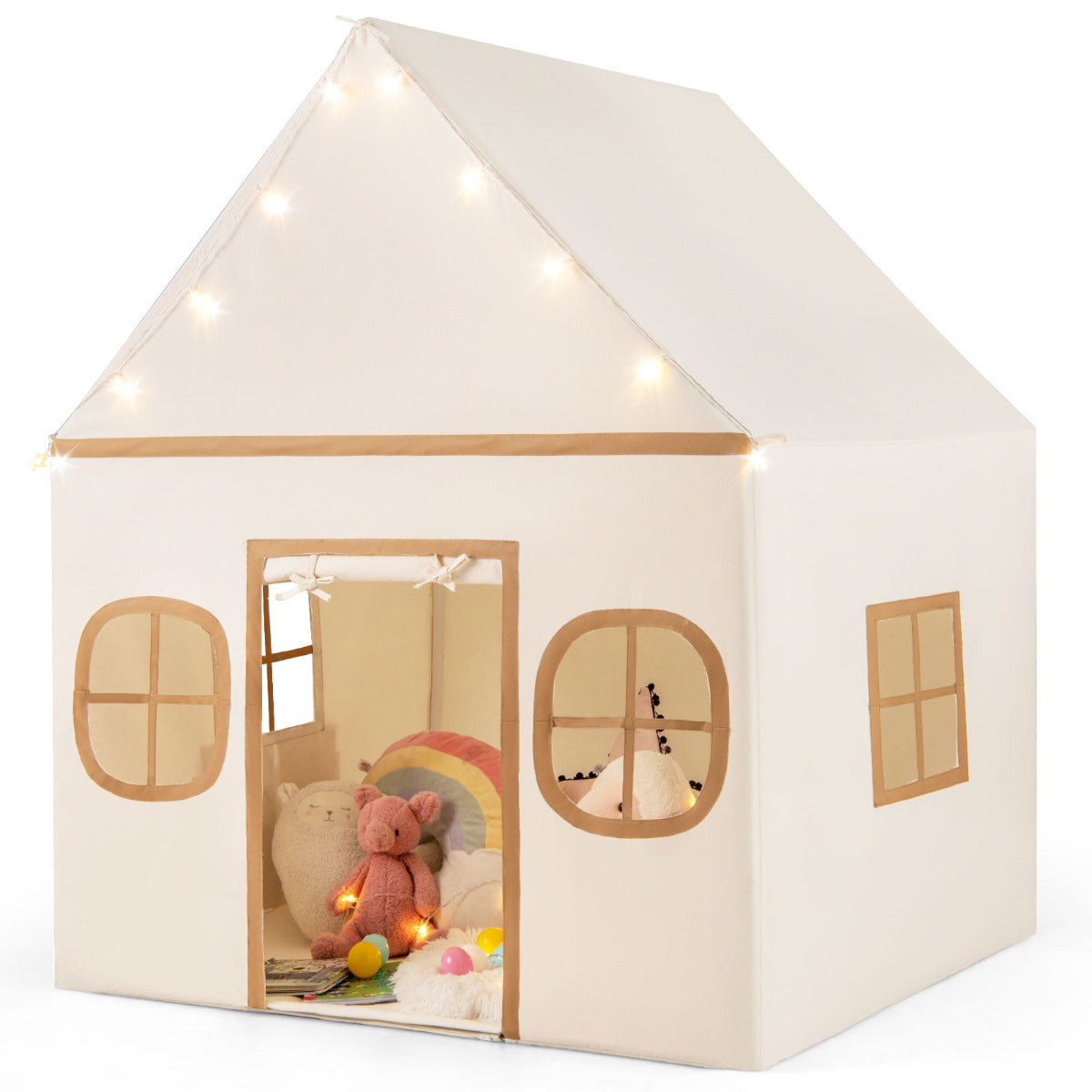 Kids Play Tent Large Playhouse Indoor Play Tent-Grey