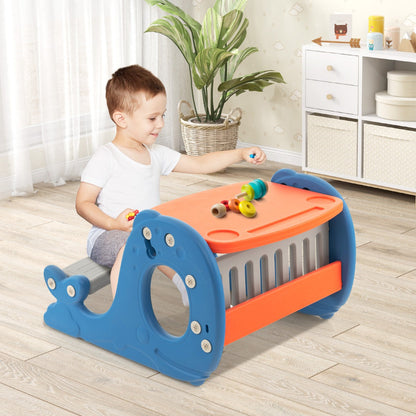 Multi-functional Convertible Kids Activity Table Set-Blue