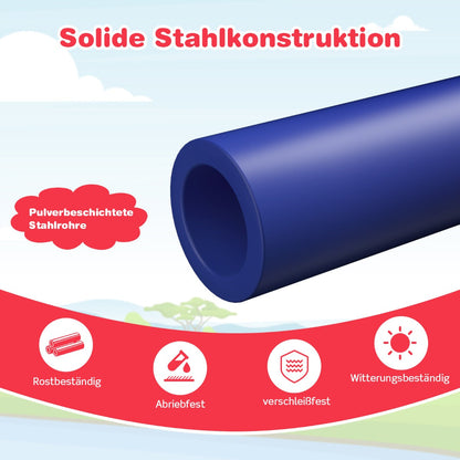 Geometric Dome Climber and Play Set with Slide for Outdoor-Red