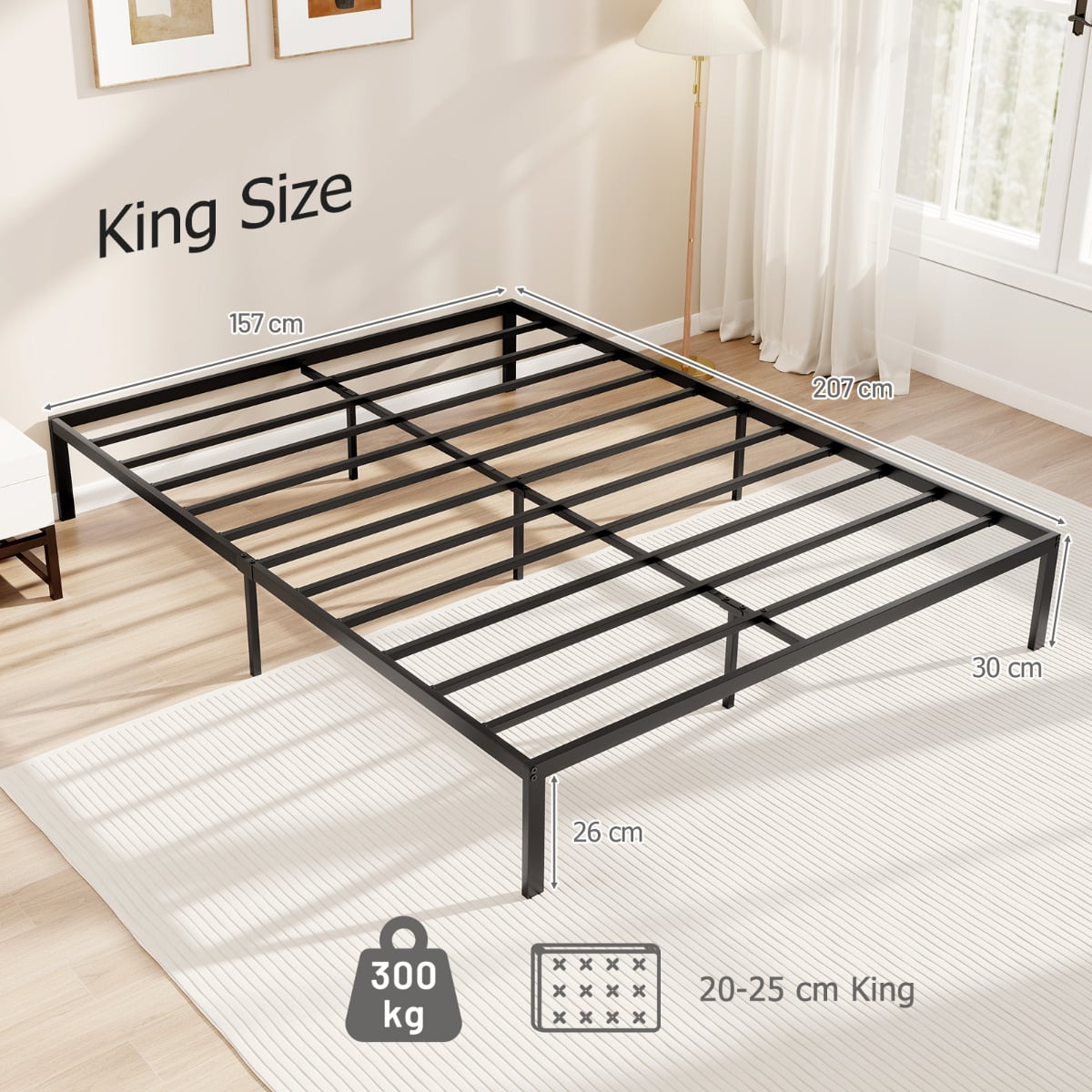 King Size Metal Bed Frame for Easy Assembly