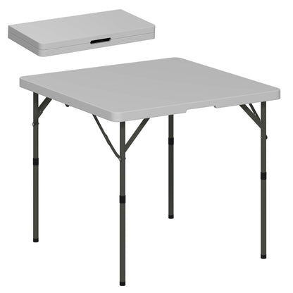 Outsunny 34/74cm Folding Camping Table, with Handle - Grey