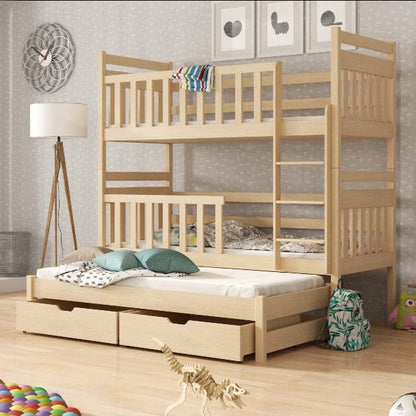 Worthing Klara Bunk Bed with Trundle and Storage