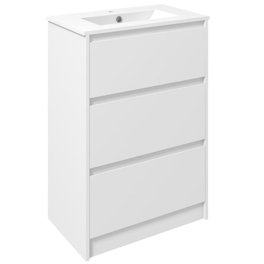 kleankin 600mm Bathroom Vanity Unit in High Gloss