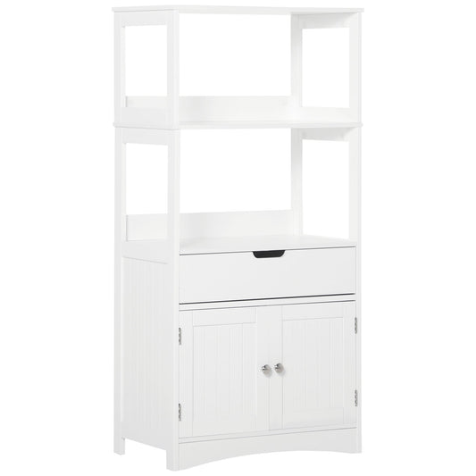 kleankin Bathroom Floor Cabinet in White
