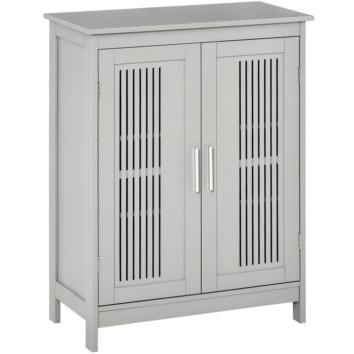 kleankin Modern Bathroom Floor Cabinet in Grey