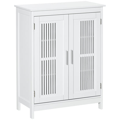 kleankin Modern Bathroom Floor Cabinet in White