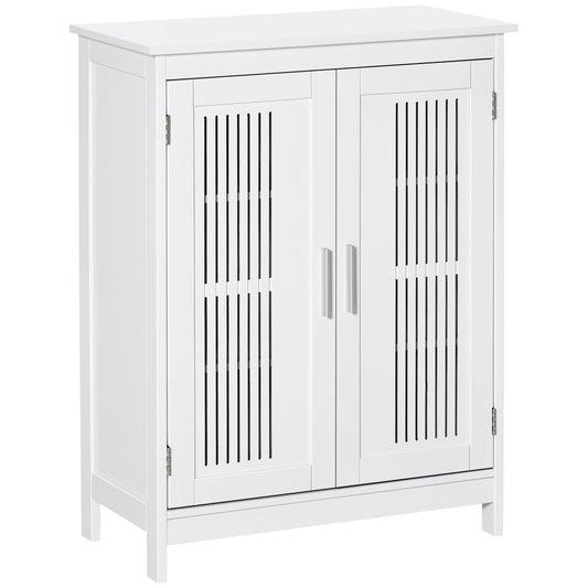 kleankin Modern Bathroom Floor Cabinet in White