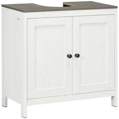 kleankin Modern Bathroom Sink Cabinet in White