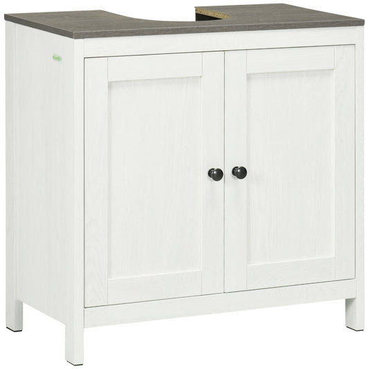 kleankin Modern Bathroom Sink Cabinet in White