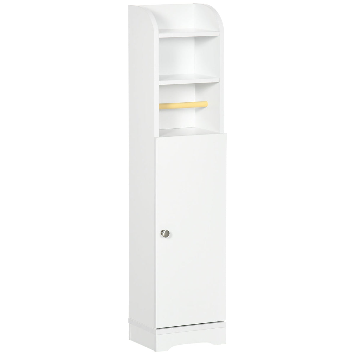kleankin Multi-Storage Narrow Bathroom Cabinet in White