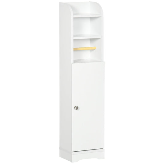 kleankin Multi-Storage Narrow Bathroom Cabinet in White