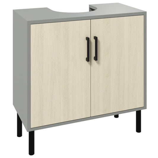 kleankin Under Sink Cabinet in a Natural Wood Finish