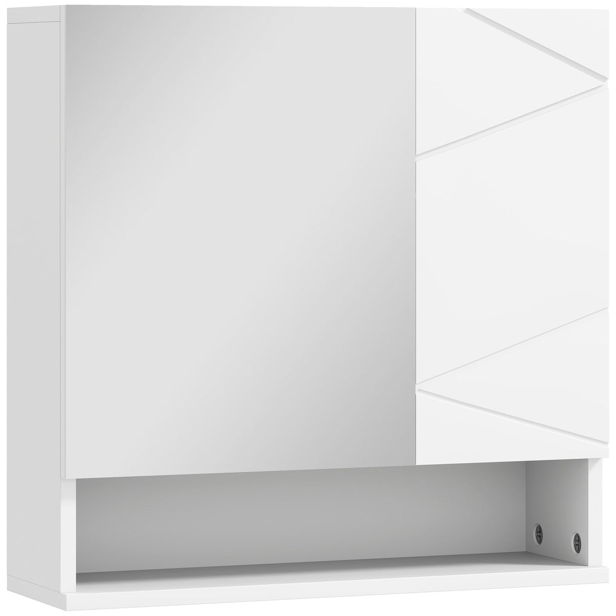 kleankin Wall Mounted Bathroom Storage Cupboard - White