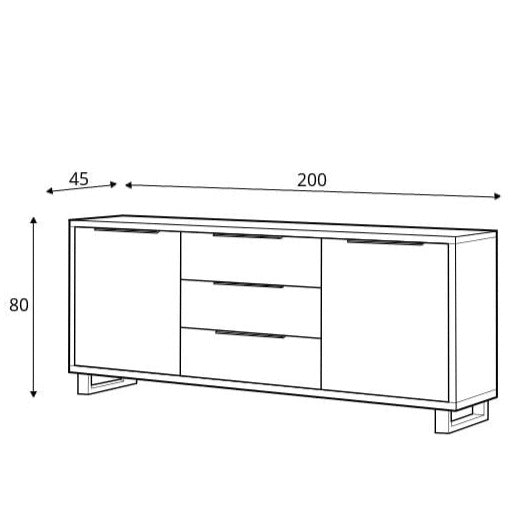 Halle 25 Sideboard Cabinet 200cm