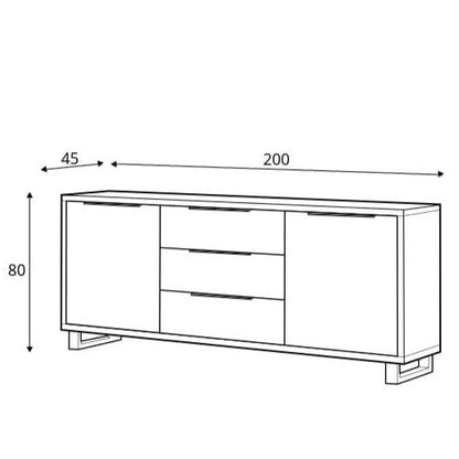 Halle 25 Sideboard Cabinet 200cm